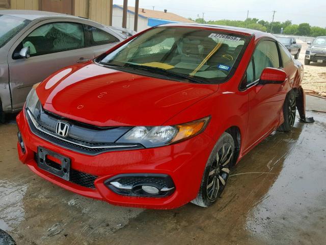 2HGFG3B0XFH526274 - 2015 HONDA CIVIC EXL RED photo 2