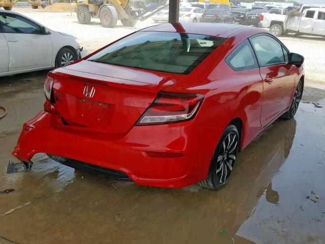 2HGFG3B0XFH526274 - 2015 HONDA CIVIC EXL RED photo 4