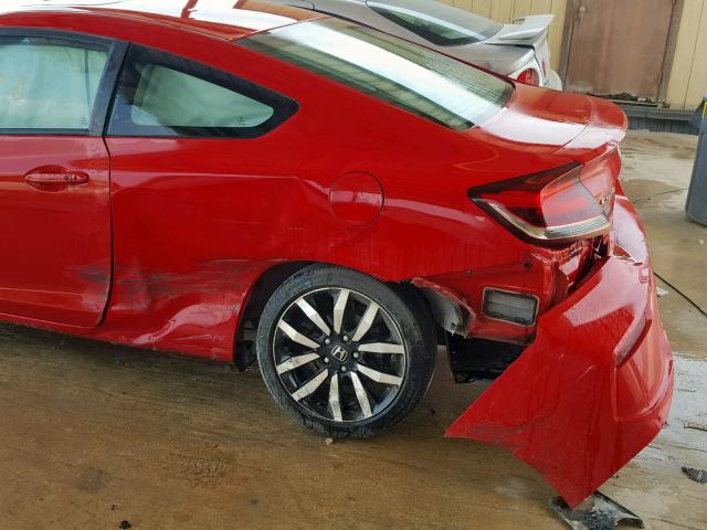 2HGFG3B0XFH526274 - 2015 HONDA CIVIC EXL RED photo 9