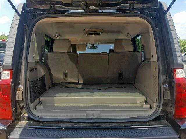1J8HH48N76C106643 - 2006 JEEP COMMANDER BLACK photo 9