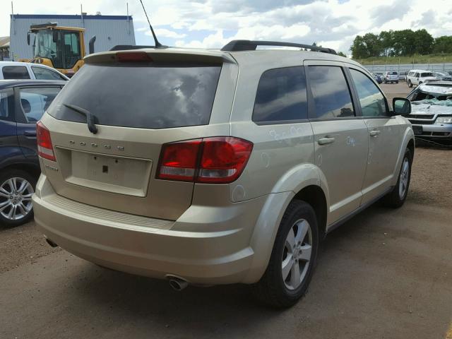 3D4PG1FG8BT500520 - 2011 DODGE JOURNEY MA BEIGE photo 4