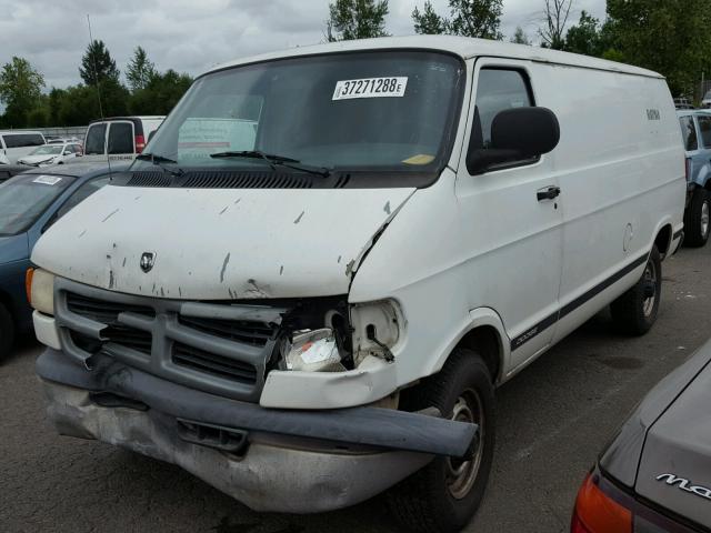 2B7JB21Y0XK561550 - 1999 DODGE RAM VAN B2 WHITE photo 2