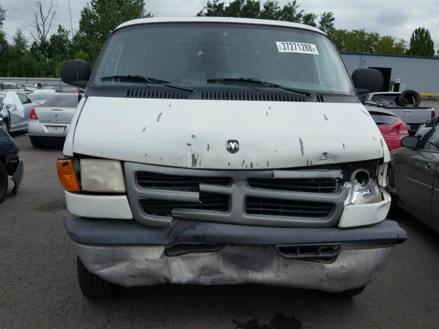 2B7JB21Y0XK561550 - 1999 DODGE RAM VAN B2 WHITE photo 9