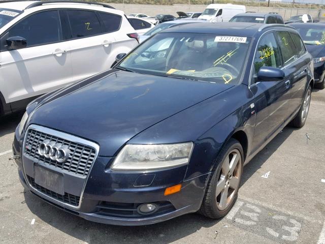 WAUKH74F78N027572 - 2008 AUDI A6 AVANT Q BLUE photo 2