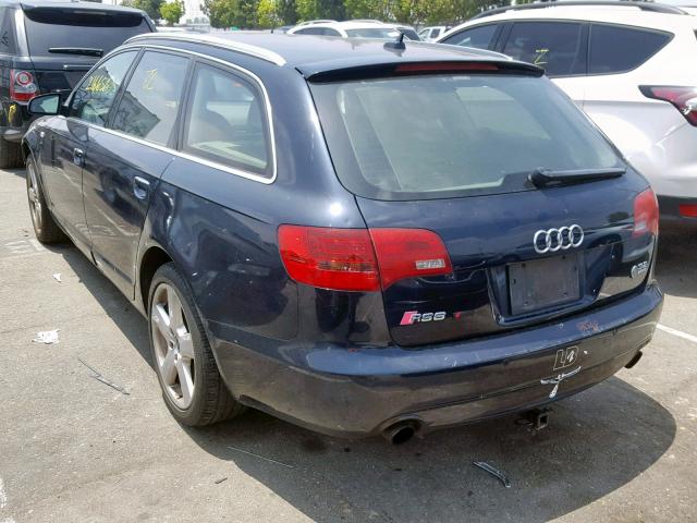 WAUKH74F78N027572 - 2008 AUDI A6 AVANT Q BLUE photo 3