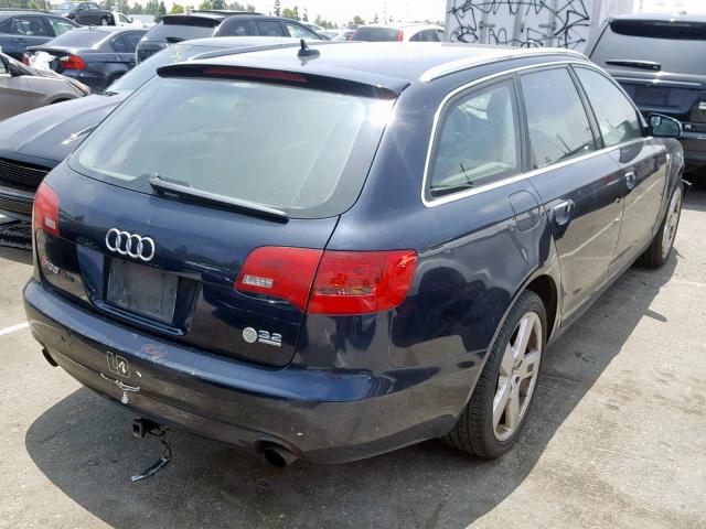 WAUKH74F78N027572 - 2008 AUDI A6 AVANT Q BLUE photo 4