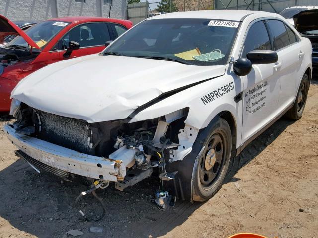 1FAHP2MTXDG144897 - 2013 FORD TAURUS POL WHITE photo 2