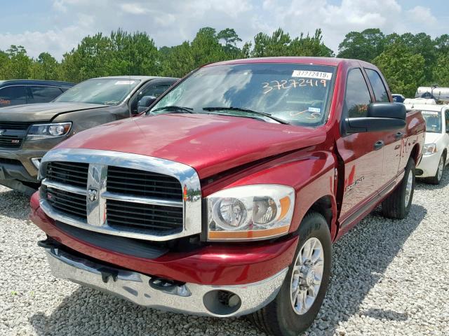 3D7KR28C86G258740 - 2006 DODGE RAM 2500 S MAROON photo 2