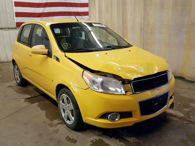 KL1TG66E99B387008 - 2009 CHEVROLET AVEO LT YELLOW photo 1