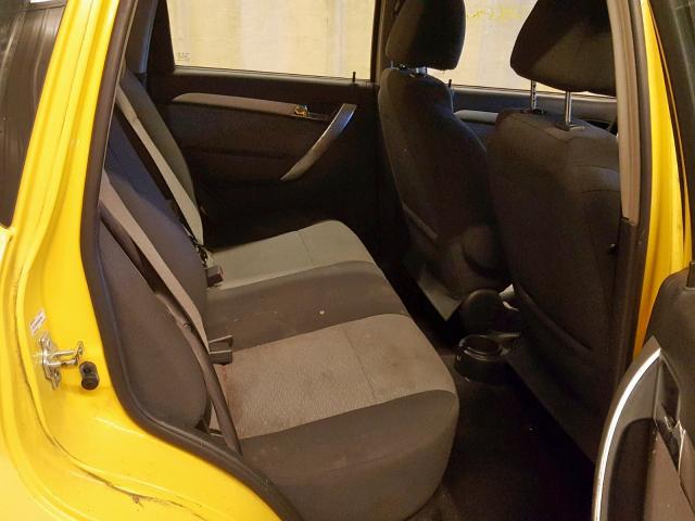 KL1TG66E99B387008 - 2009 CHEVROLET AVEO LT YELLOW photo 6