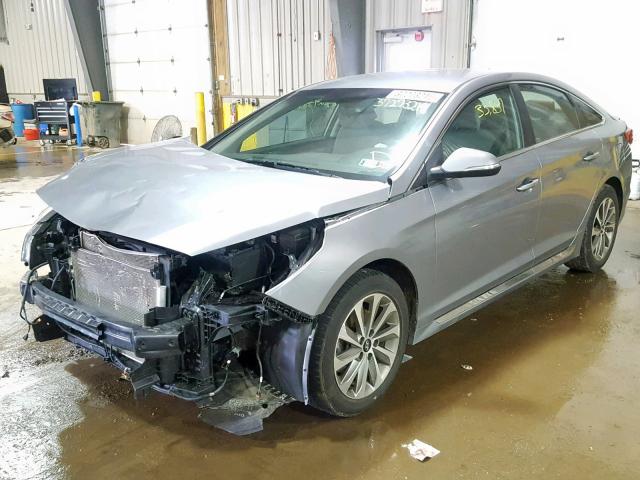 5NPE34AF8GH350769 - 2016 HYUNDAI SONATA SPO BLUE photo 2