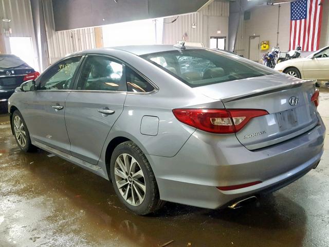 5NPE34AF8GH350769 - 2016 HYUNDAI SONATA SPO BLUE photo 3