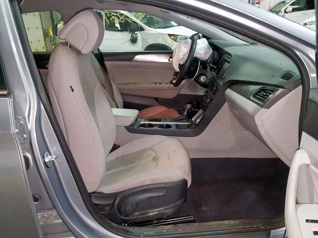 5NPE34AF8GH350769 - 2016 HYUNDAI SONATA SPO BLUE photo 5