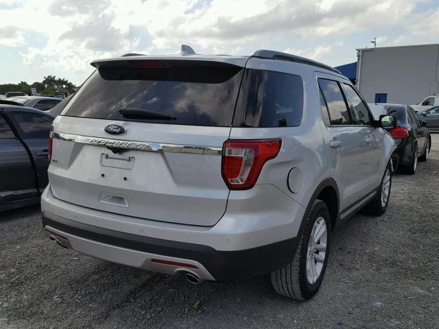 1FM5K7D85HGB27883 - 2017 FORD EXPLORER X SILVER photo 4