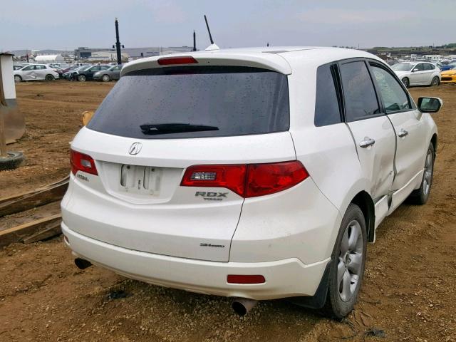 5J8TB18277A803574 - 2007 ACURA RDX WHITE photo 4