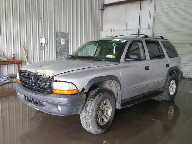 1D4HS38Z53F598401 - 2003 DODGE DURANGO SP SILVER photo 2