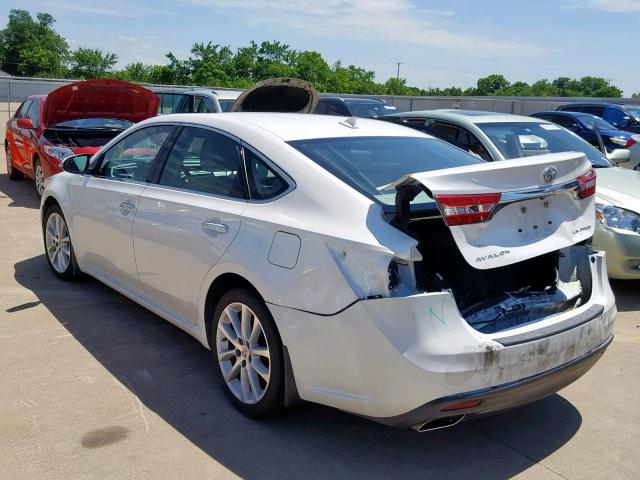 4T1BK1EB4DU069237 - 2013 TOYOTA AVALON BAS WHITE photo 3