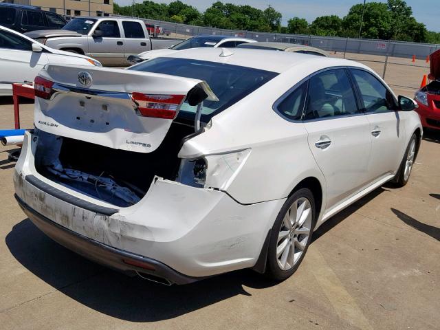 4T1BK1EB4DU069237 - 2013 TOYOTA AVALON BAS WHITE photo 4