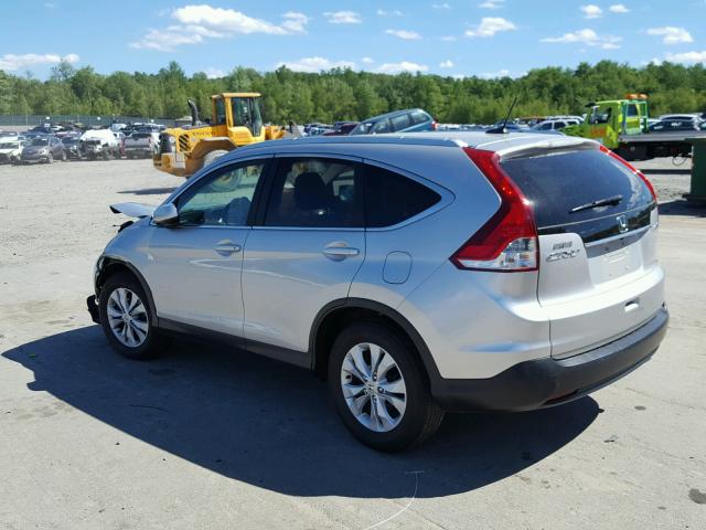 5J6RM4H72EL081183 - 2014 HONDA CR-V EXL SILVER photo 3