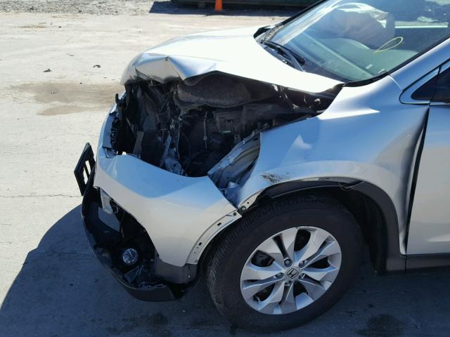 5J6RM4H72EL081183 - 2014 HONDA CR-V EXL SILVER photo 9