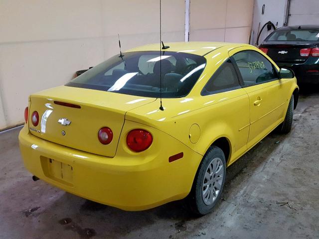 1G1AT18H897218681 - 2009 CHEVROLET COBALT LT YELLOW photo 4