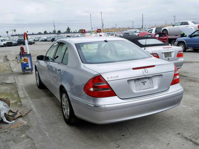 WDBUF65J13A168490 - 2003 MERCEDES-BENZ E 320 SILVER photo 3