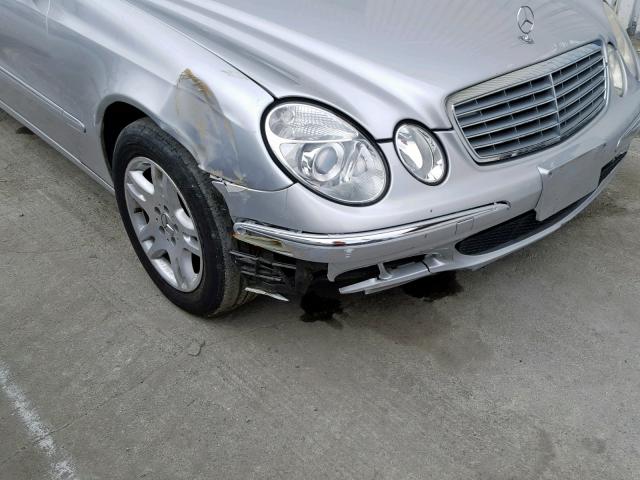 WDBUF65J13A168490 - 2003 MERCEDES-BENZ E 320 SILVER photo 9