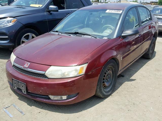 1G8AL52F33Z194687 - 2003 SATURN ION LEVEL MAROON photo 2