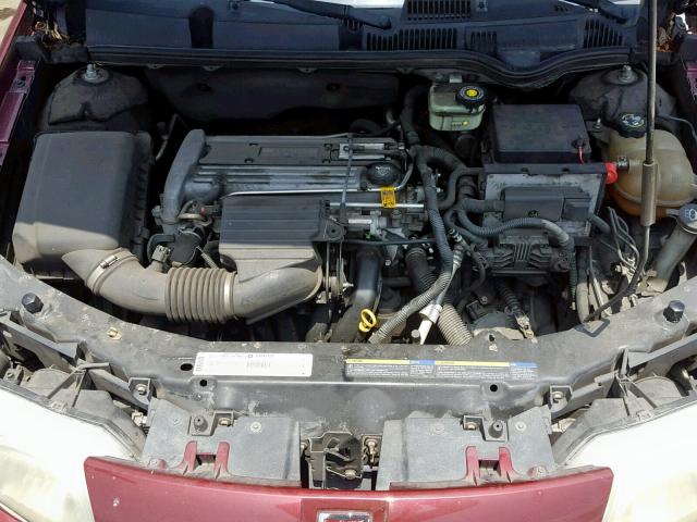 1G8AL52F33Z194687 - 2003 SATURN ION LEVEL MAROON photo 7