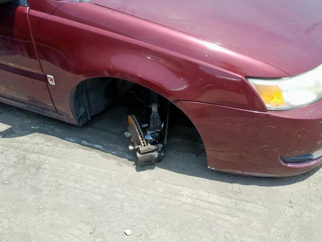 1G8AL52F33Z194687 - 2003 SATURN ION LEVEL MAROON photo 9