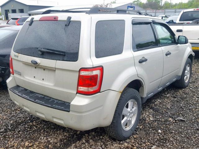 1FMCU03G79KB09563 - 2009 FORD ESCAPE XLT CREAM photo 4