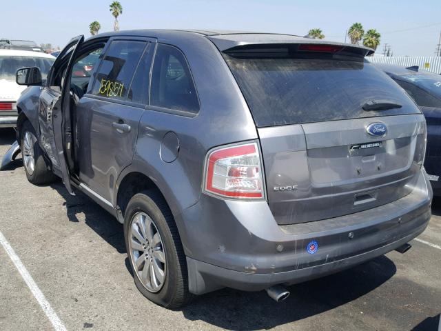 2FMDK3JC3ABA51946 - 2010 FORD EDGE SEL GRAY photo 3