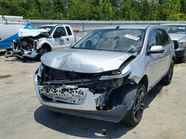 2FMDK4JC2DBB34262 - 2013 FORD EDGE SEL BLUE photo 2