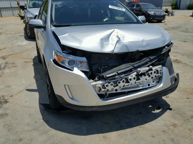 2FMDK4JC2DBB34262 - 2013 FORD EDGE SEL BLUE photo 9