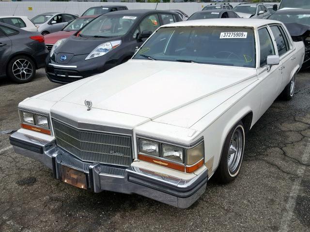 1G6DW69Y9G9730333 - 1986 CADILLAC FLEETWOOD WHITE photo 2