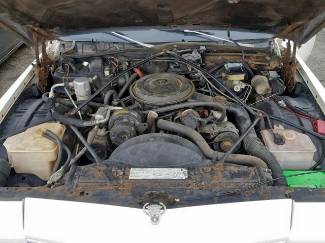 1G6DW69Y9G9730333 - 1986 CADILLAC FLEETWOOD WHITE photo 7