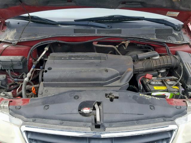 2HKRL186X2H537378 - 2002 HONDA ODYSSEY EX RED photo 7