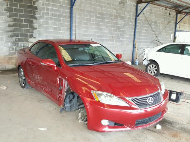 JTHFF2C25A2510818 - 2010 LEXUS IS 250 RED photo 1