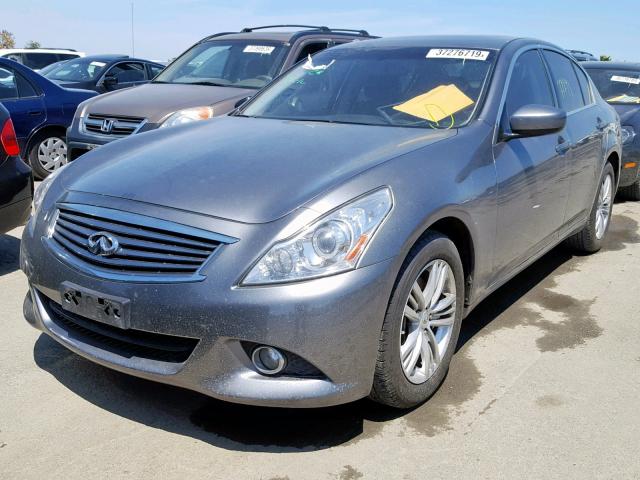 JN1CV6ARXAM454686 - 2010 INFINITI G37 GRAY photo 2