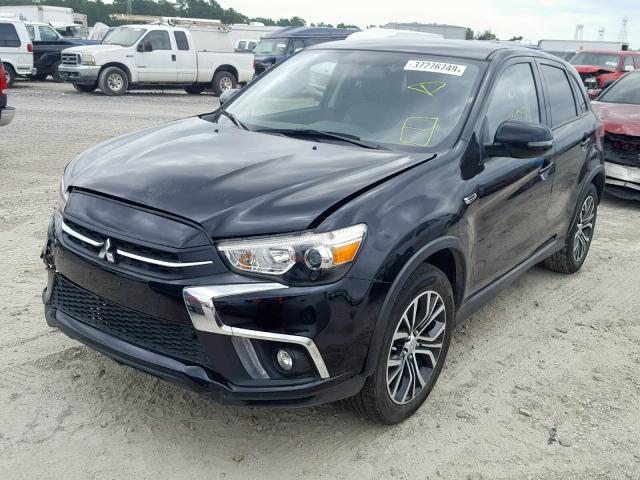 JA4AP3AW0JZ027159 - 2018 MITSUBISHI OUTLANDER BLACK photo 2