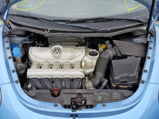 3VWPW3AG2AM001995 - 2010 VOLKSWAGEN NEW BEETLE ლურჯი ფოტო 7