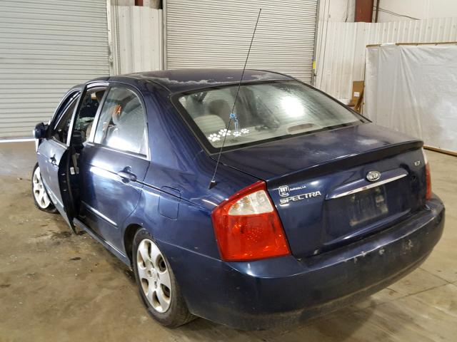 KNAFE121265271318 - 2006 KIA NEW SPECTR BLUE photo 3