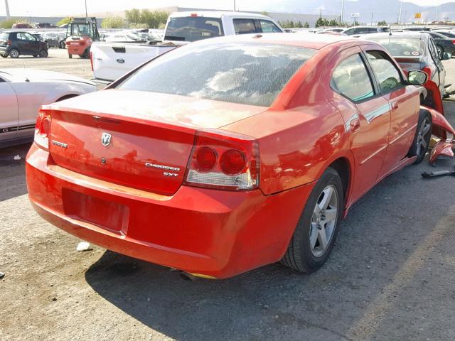 2B3CA3CVXAH230761 - 2010 DODGE CHARGER SX RED photo 4