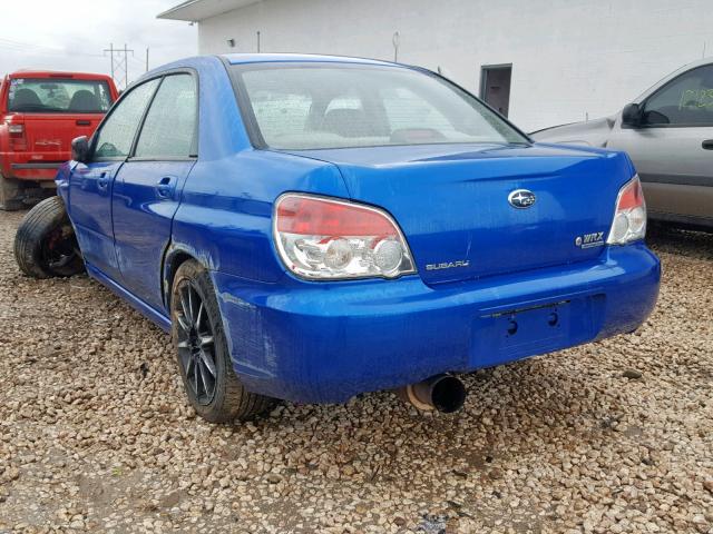 JF1GD75607G511045 - 2007 SUBARU IMPREZA WR BLUE photo 3