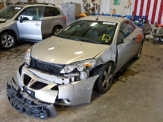 1G2ZH361784272068 - 2008 PONTIAC G6 GT SILVER photo 2