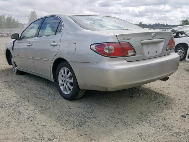 JTHBF30G636017939 - 2003 LEXUS ES 300 SILVER photo 3