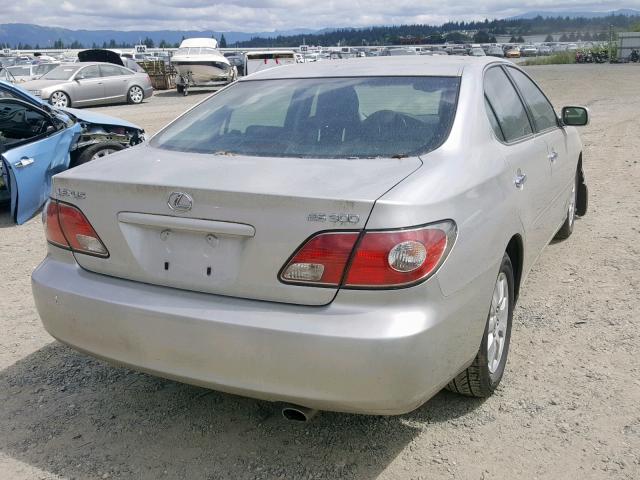 JTHBF30G636017939 - 2003 LEXUS ES 300 SILVER photo 4