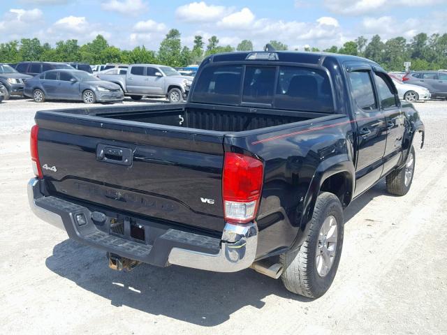 5TFCZ5AN3GX034798 - 2016 TOYOTA TACOMA DOU BLACK photo 4