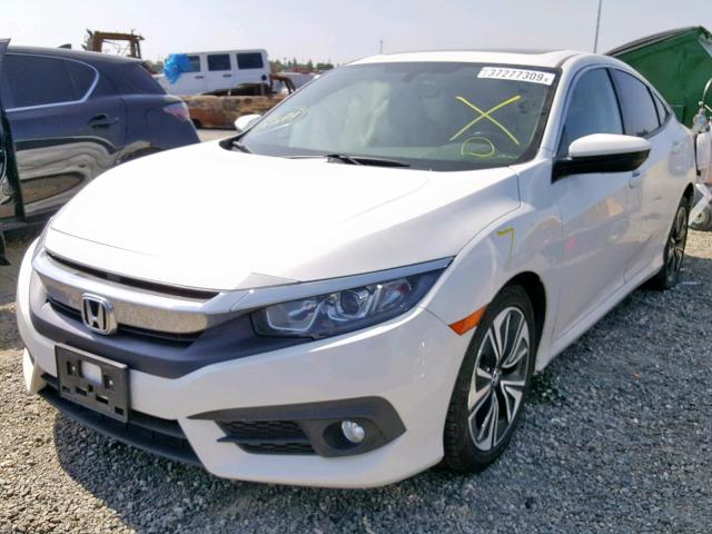 19XFC1F76GE202063 - 2016 HONDA CIVIC EXL WHITE photo 2