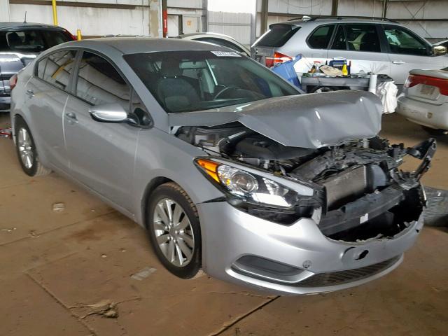 KNAFX4A6XG5442729 - 2016 KIA FORTE LX SILVER photo 1